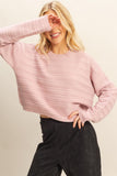 Essential Textured Crew Neck Sweater