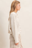Button Front Collared Cardigan
