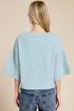 Wide Sleeve Button Front Knit Cardigan