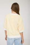 Contrast Trim Raglan Sleeve Knit Top