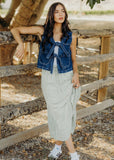 Denim Tie Vest
