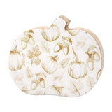 Lg Fall Harmony Enamel Pumpkin Block