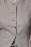 Front Slit Linen Vest