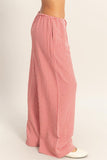 Gingham Wide-Leg Pants