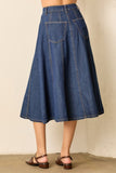 Denim Midi Skirt