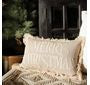 12x20 Beige Merry Christmas Pillow