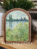 Arch Top Monet River Framed Art