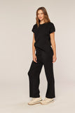 Ribbed Wide Leg Sweater Pants