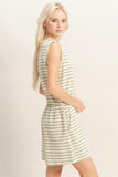 Striped Sleeveless Romper