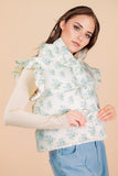 Ruffled Puffer Vest