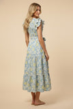 Ruffled Floral Tank Dress