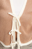 Tie Closure Knit Vest
