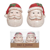 Cer Salt & pepper Santa Head
