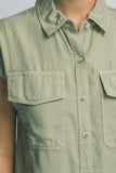 Collared Tencel Top