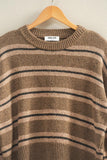 Striped Crew Neck Cozy Sweater