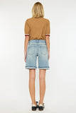 Mid Rise Relaxed Bermuda Shorts