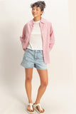 Striped Button-up Shirt