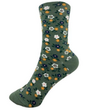Floral Crew Sock