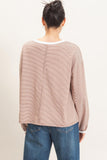 Striped Boat Neck Top