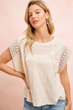 Floral Eyelet Top