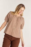 Short Sleeve Gingham Top