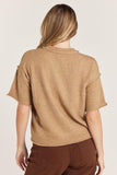 Crew Neck Short Sleeve Sweater