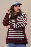 Oversized Striped Casual Knit Top