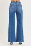 High Rise Seamed Jeans
