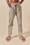Vintage Washed Slim Barrel Pants