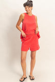 Sleeveless Round Neck Top