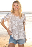 Floral Short Sleeve Top