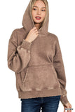 Fleece Acid Washed Hoodie