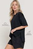 Oversized Soft Scuba Knit Top