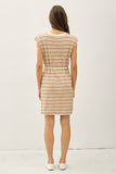 Cap Sleeve Short Sweater Dress