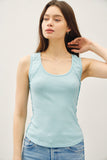 Ribbed Scoop Neck Tank