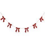 5' Velvet Bow Garland Re