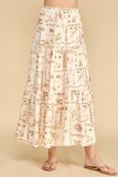 Floral Patchwork Maxi Skirt