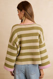 Striped Contrast Sweater