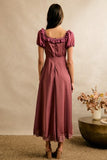 V-Neck Satin Slip Dress