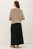 Pointelle Dolman Sleeve Sweater