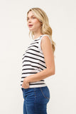 Simplicity Striped Sleeveless Vest