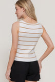 Striped Boat Neck Top