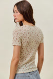 Floral Lace Knit Top
