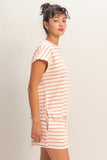 Striped Short Sleeve Top