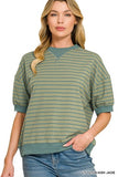 Striped Banded Pullover