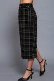 Belted Column Skirt