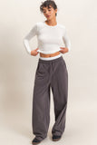 Washed Barrel Leg Sweatpants