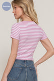 Short Sleeve Seamless Ribbed Top