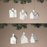 Ceramic House Ornaments In Craft Window Box