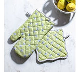 Lime Poppy Potholder/mit Set